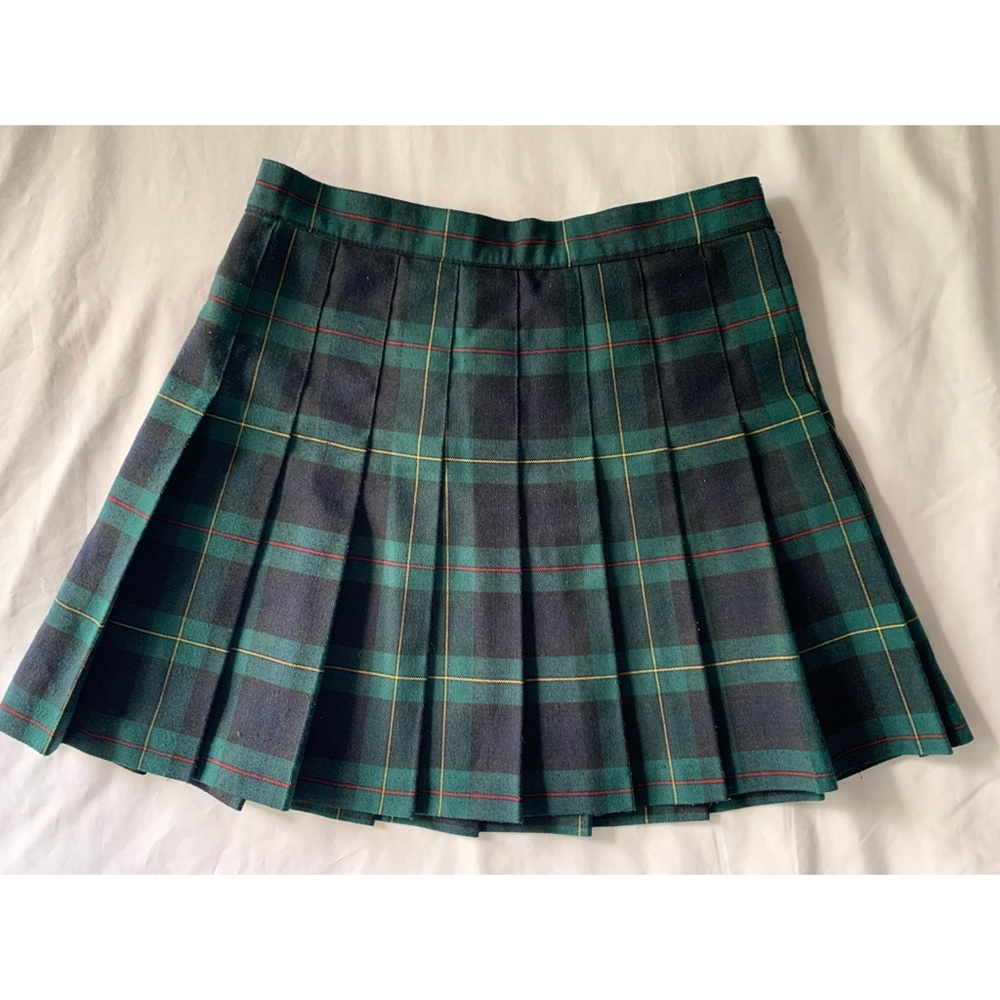 Y2K Plaid Tennis Skirt — American Apparel